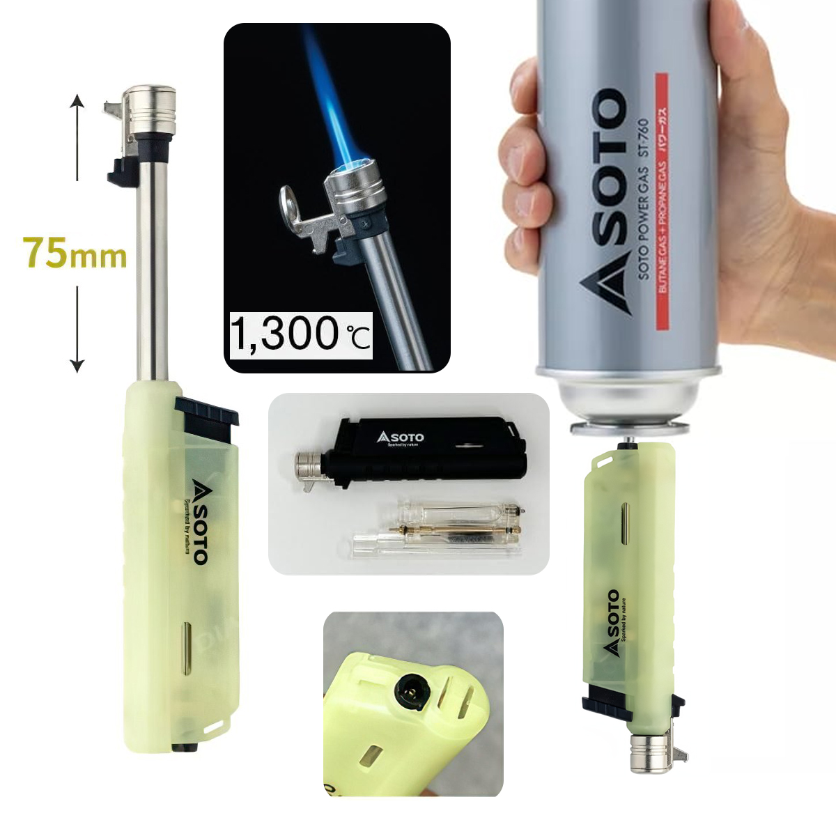 Soto ST-487LU Bật Lửa Khò Cắm Trại Luminous – Phiên Bản Giới Hạn