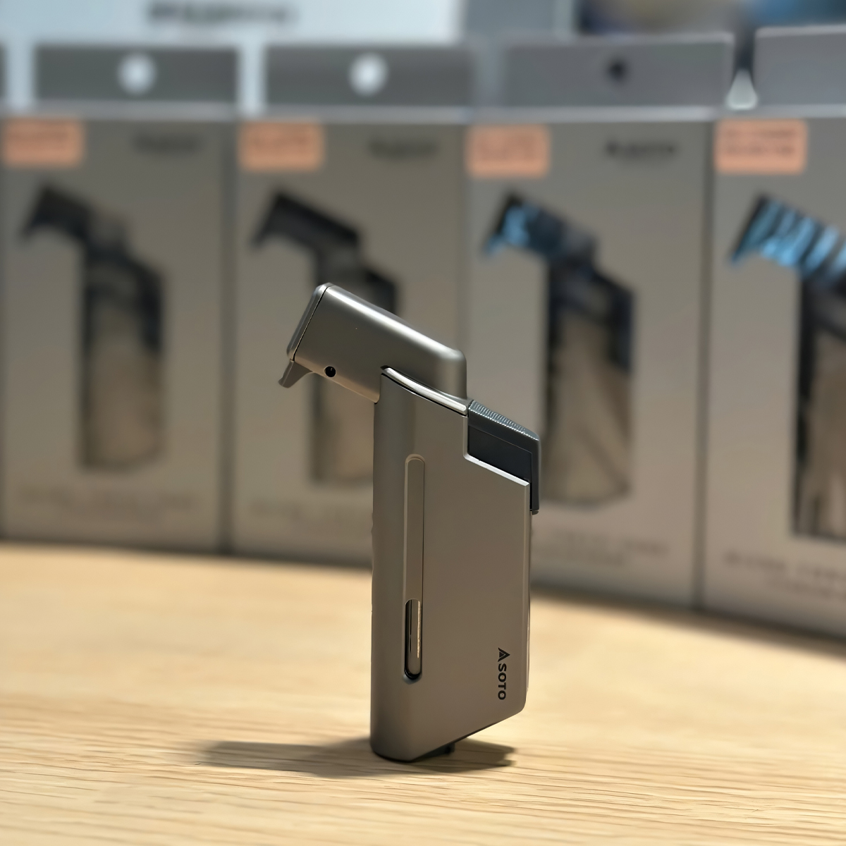 Soto ST-489TB Bật Lửa Cắm Trại MICRO TORCH EDGE - Brown Titanium ( Phiên bản giới hạn )