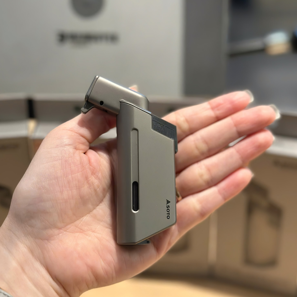 Soto ST-489TB Bật Lửa Cắm Trại MICRO TORCH EDGE - Brown Titanium ( Phiên bản giới hạn )