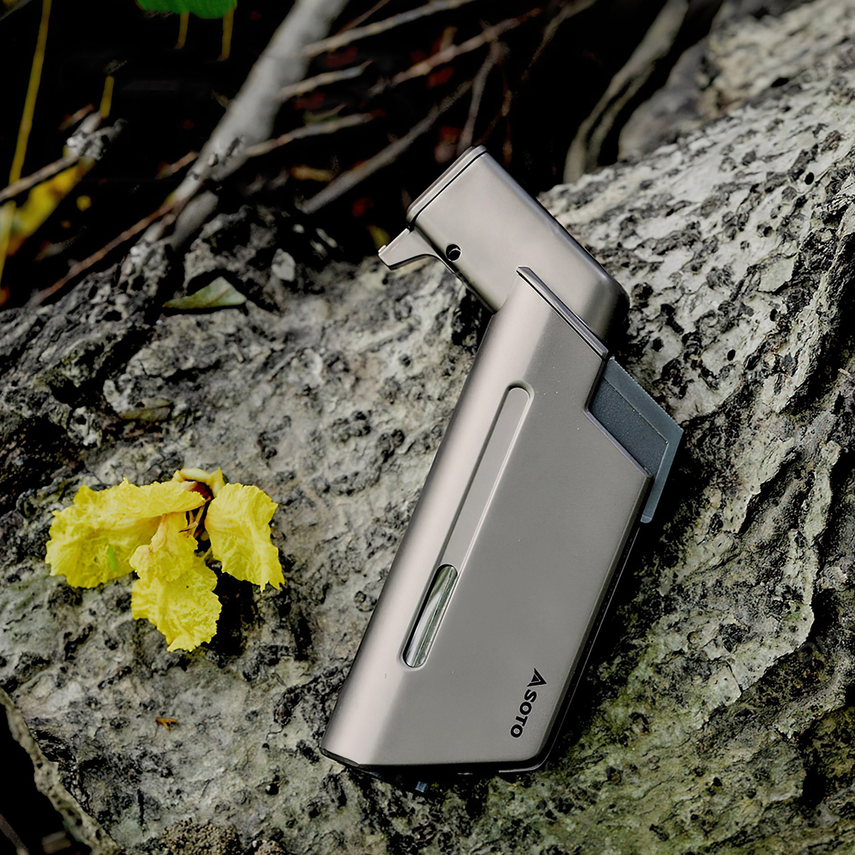 Soto ST-489TB Bật Lửa Cắm Trại MICRO TORCH EDGE - Brown Titanium ( Phiên bản giới hạn )