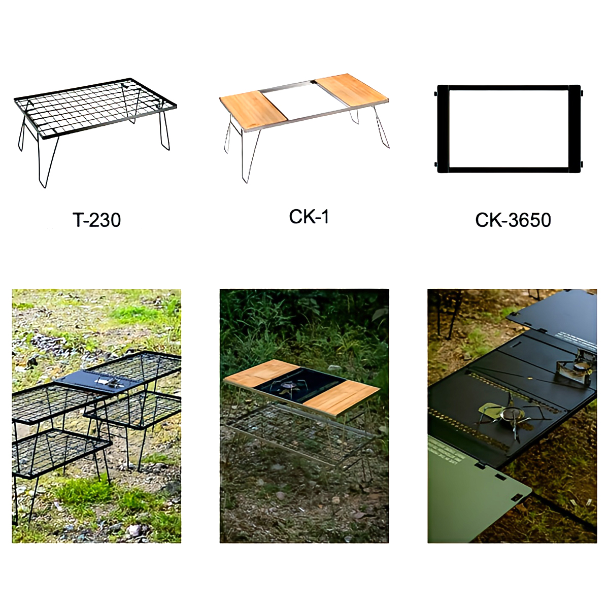 Campingmoon Tấm Pallet Cho Bếp Gas Chân Nhện Đa Năng GT36