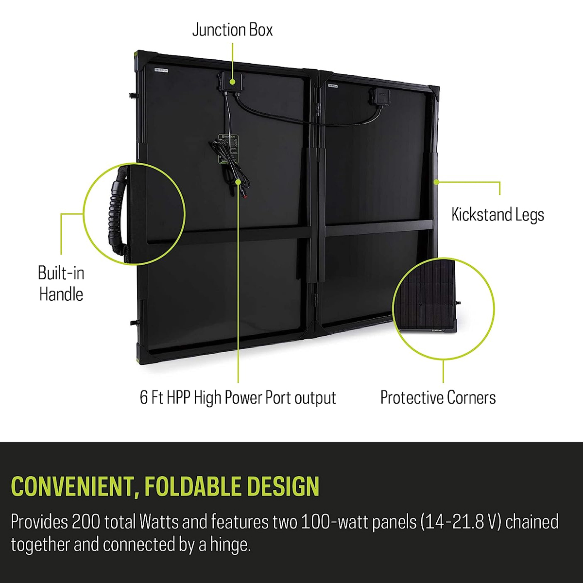 Tấm Pin Mặt Trời Goal Zero Boulder 200 Briefcase Solar Panel