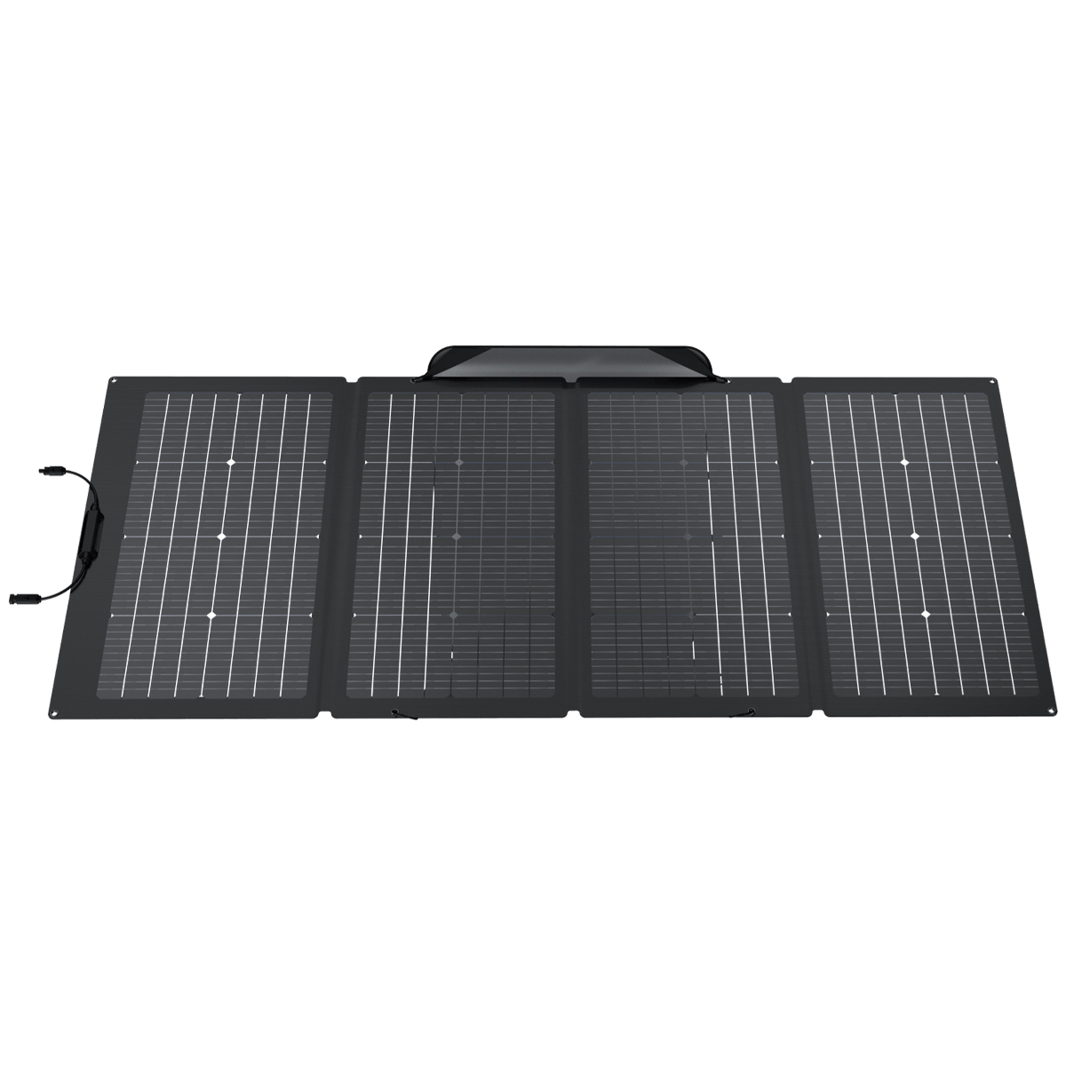 Tấm pin năng lượng mặt trời EcoFlow 220W trải phẳng, nhìn thẳng từ trên xuống