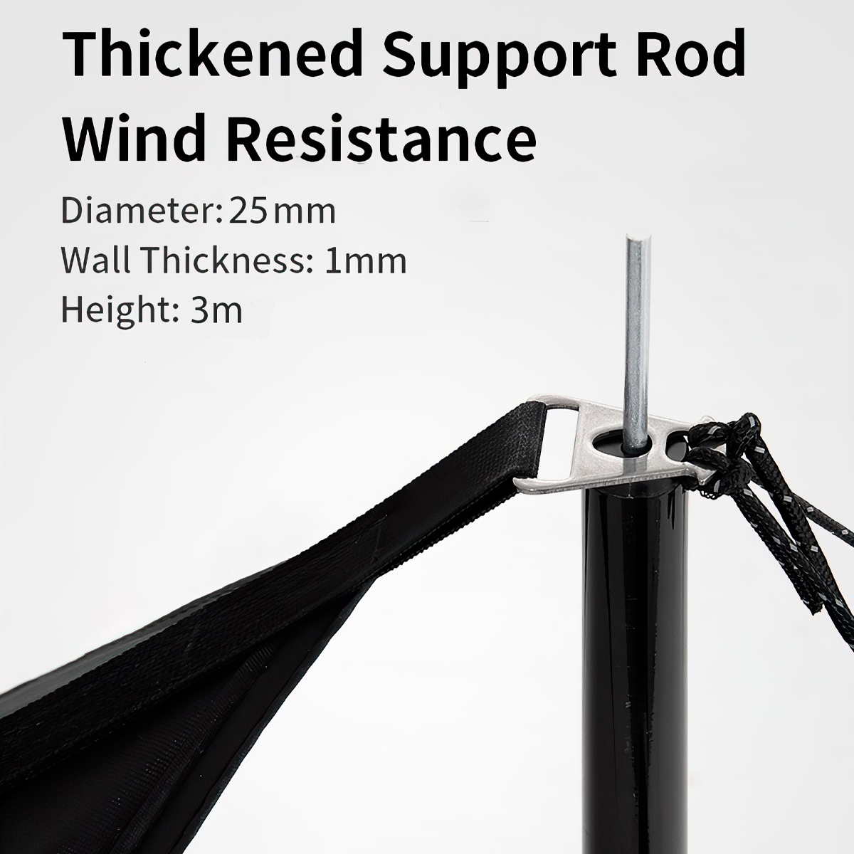 Tăng Cắm Trại Du Lịch Phủ Vinyl Lục Giác Lớn Cho Hơn 20 Người Blackdog BD-TM003 Large Hexagon Tarp