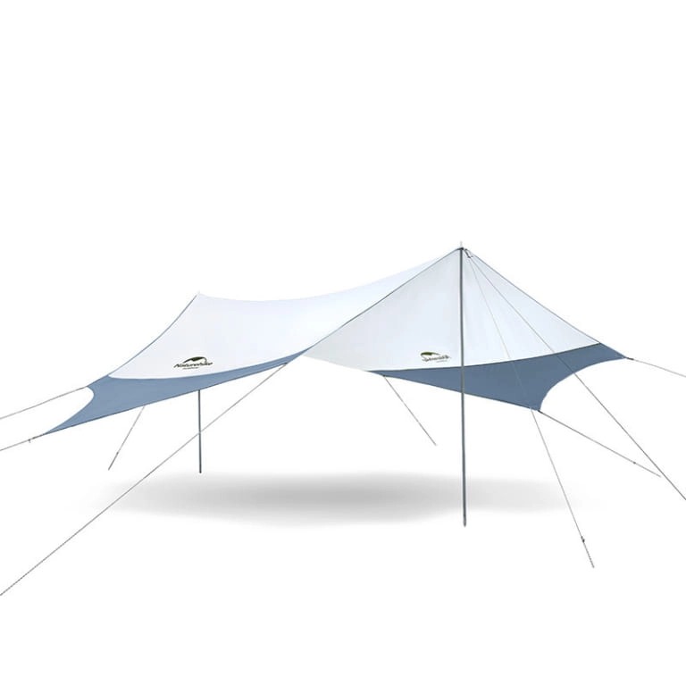 Tăng Cắm Trại Lục Giác NatureHike UPF50+ Hexagon tarp  with 2 poles NH16T012-S