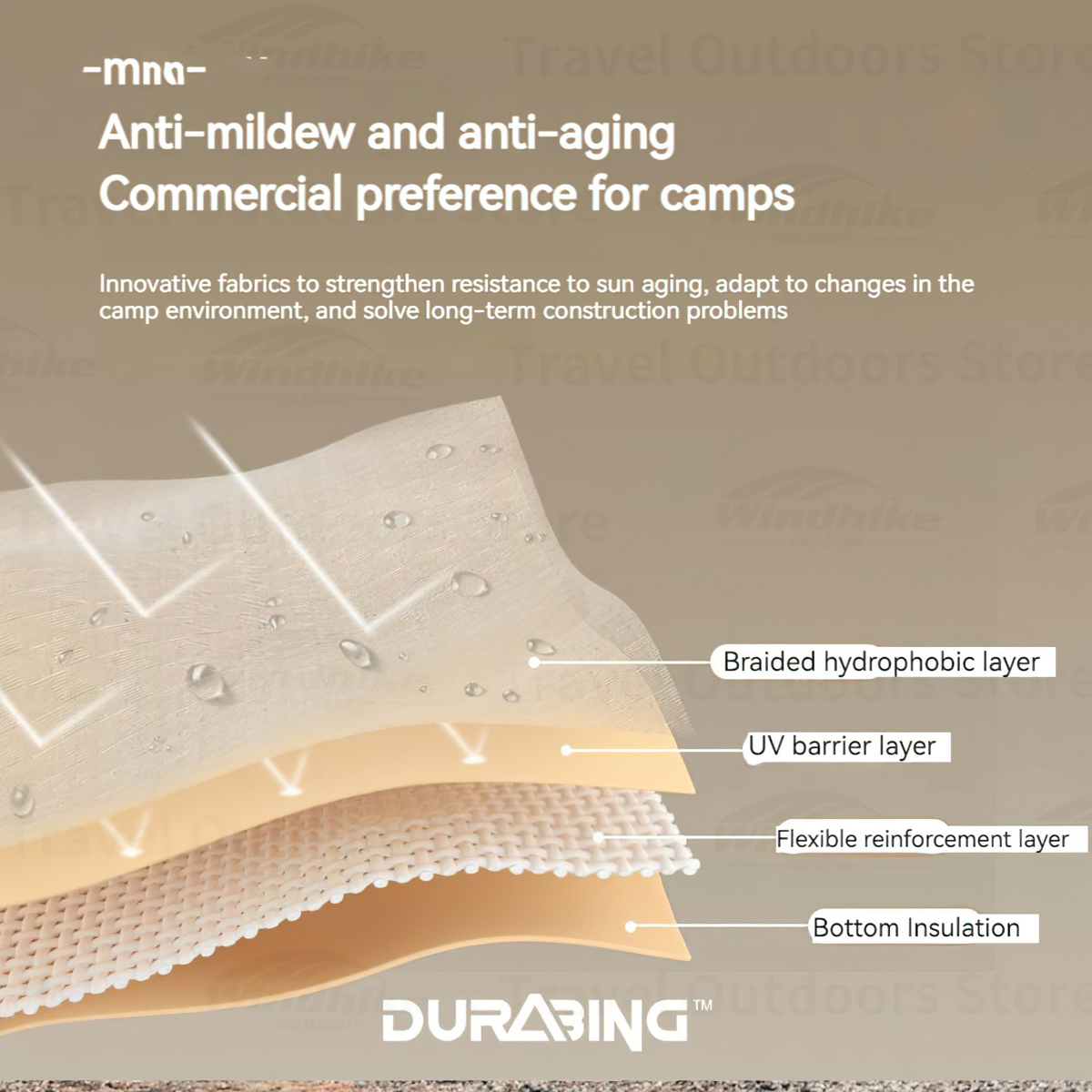 Naturehike CNH22ZP023 Tăng che nắng 8-10 người Lianyun 20 Butterfly shaped canopy with 2 poles