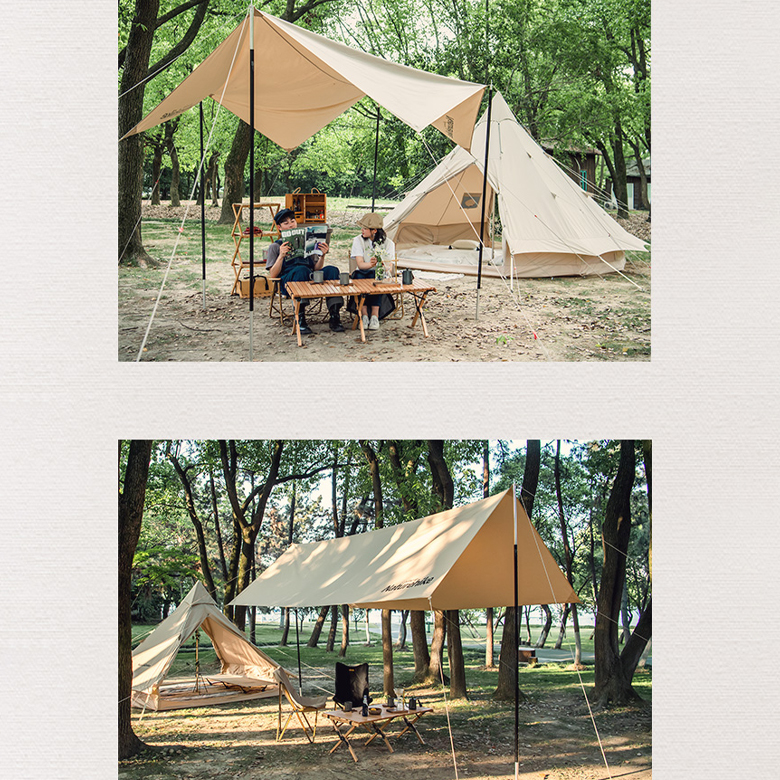 Naturehike NH20TM003  Tăng Lều Cắm Trại Cotton Tarp Tent