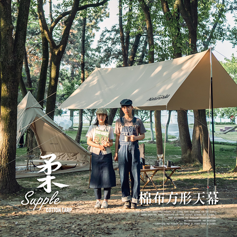 Naturehike NH20TM003  Tăng Lều Cắm Trại Cotton Tarp Tent