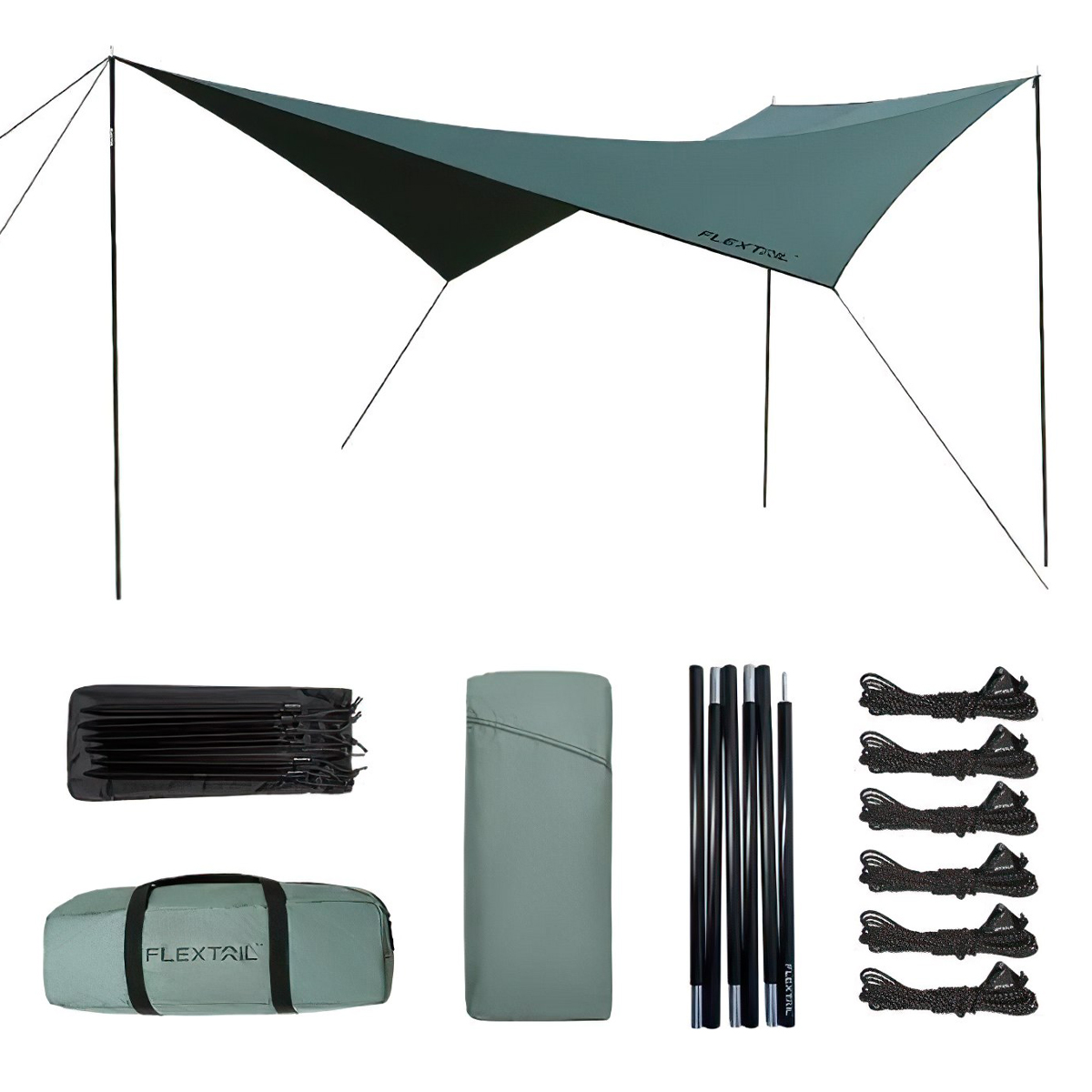 Flextail COZY TARP Tăng ngũ giác che nắng cắm trại dã ngoại cho 1 - 8 người