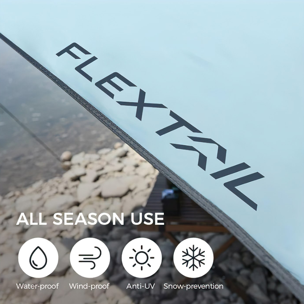 Flextail COZY TARP Tăng ngũ giác che nắng cắm trại dã ngoại cho 1 - 8 người