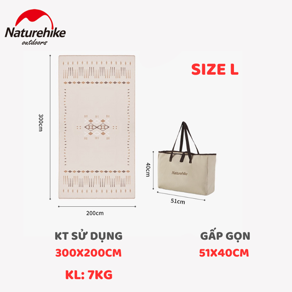 Thảm cắm trại NatureHike CNH22DZ020