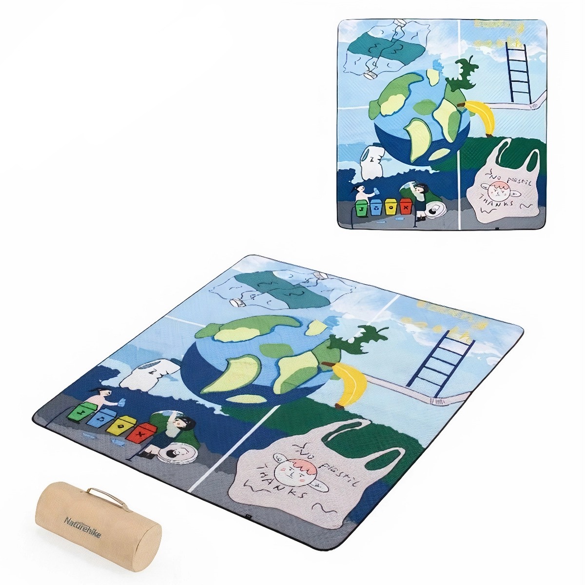 Naturehike Thảm Dệt Cắm Trại Dã Ngoại Cho 4 Đến 10 Người