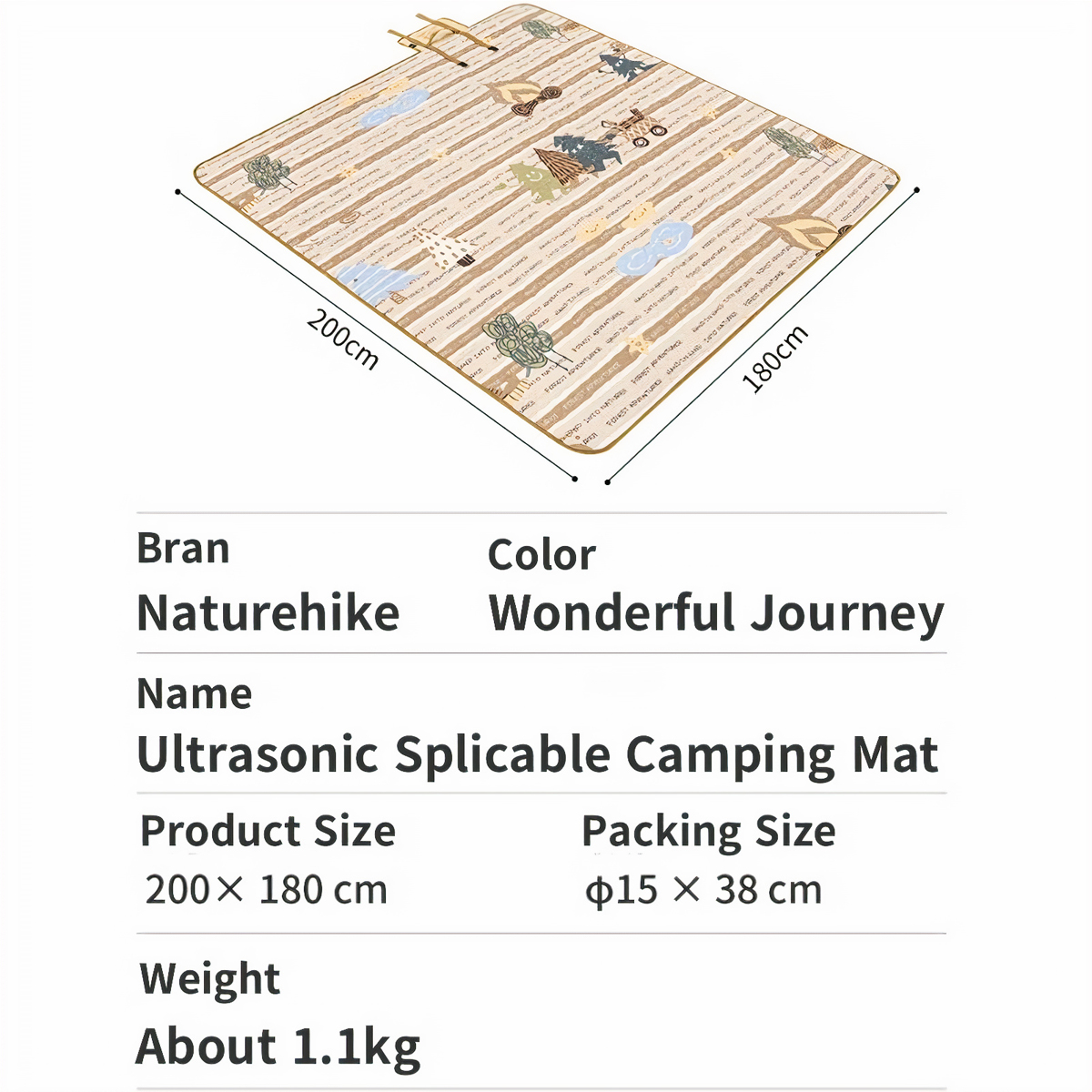 Naturehike Thảm Cắm Trại Dã Ngoại Glamping