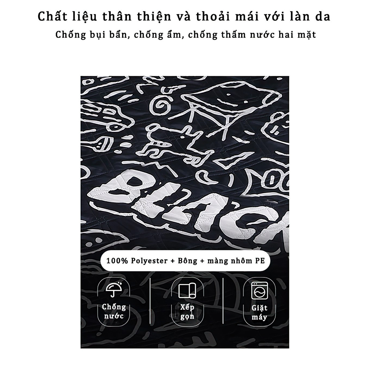 Thảm Trải Picnic Cắm Trại Du Lịch Blackdog BD-YCD003