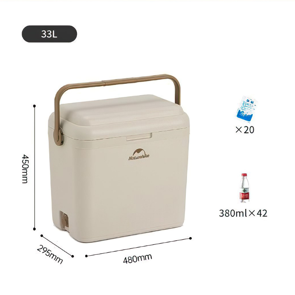 Naturehike CNK2300BS011 Thùng Bảo Ôn Cắm Trại Glamping