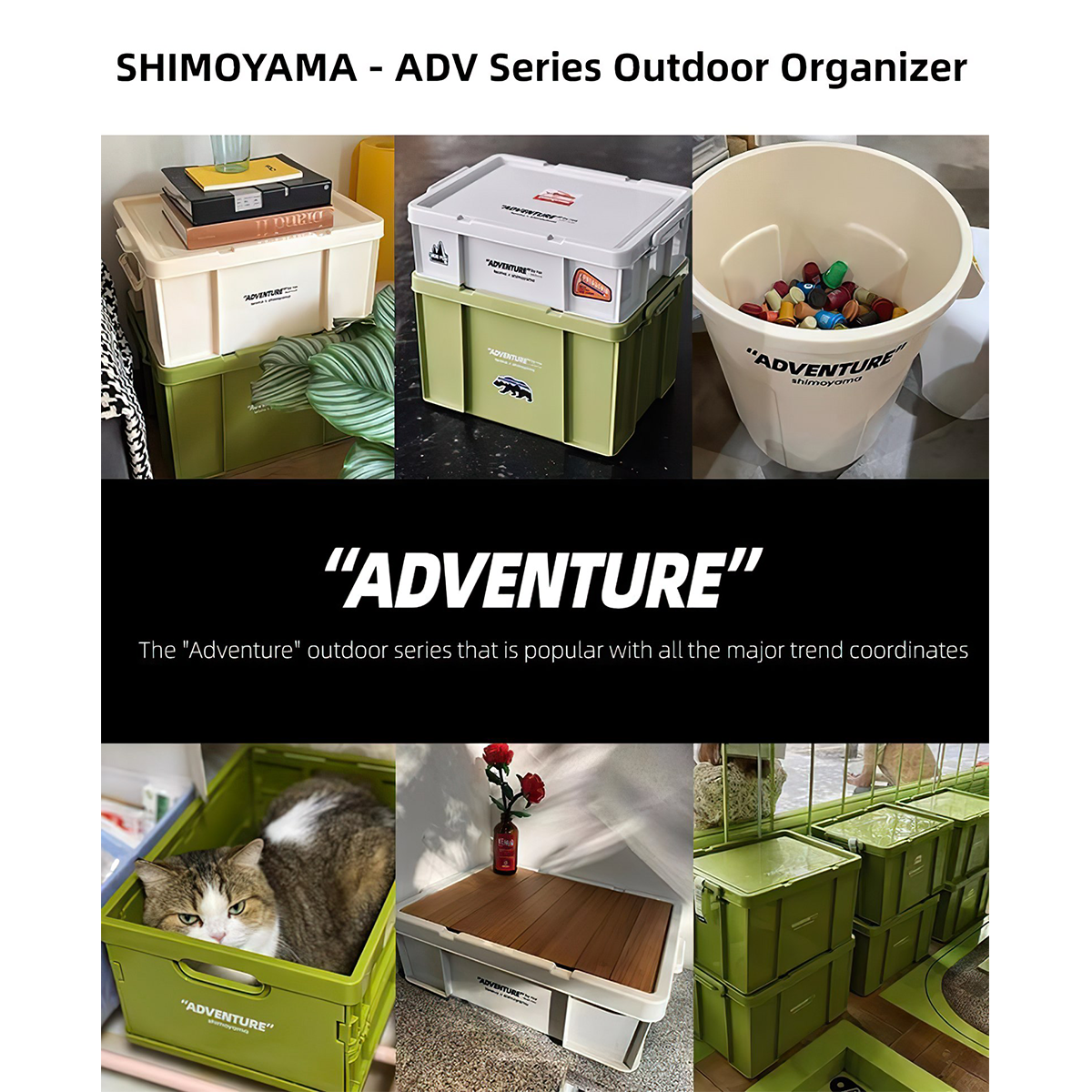 Shimoyama 74L Thùng Camping Đựng Đồ Cắm Trại