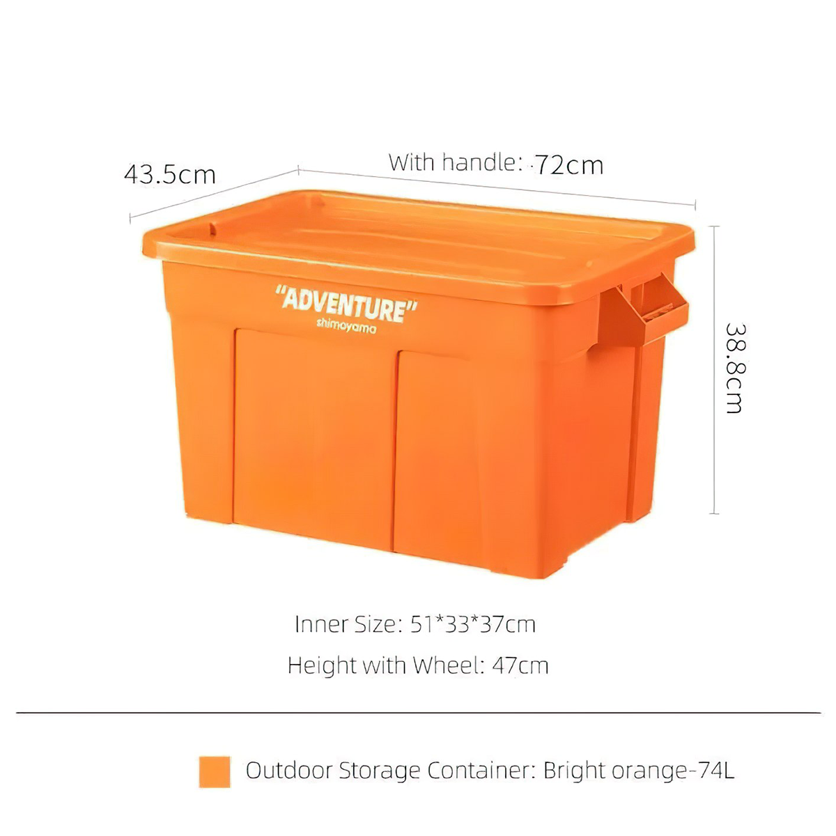 Shimoyama 74L Thùng Camping Đựng Đồ Cắm Trại