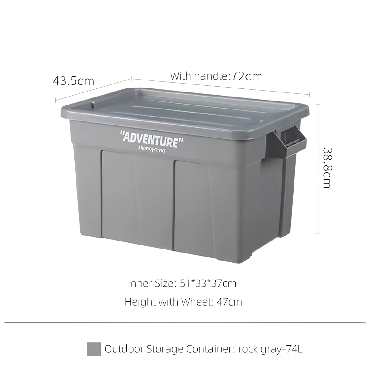 Shimoyama 74L Thùng Camping Đựng Đồ Cắm Trại