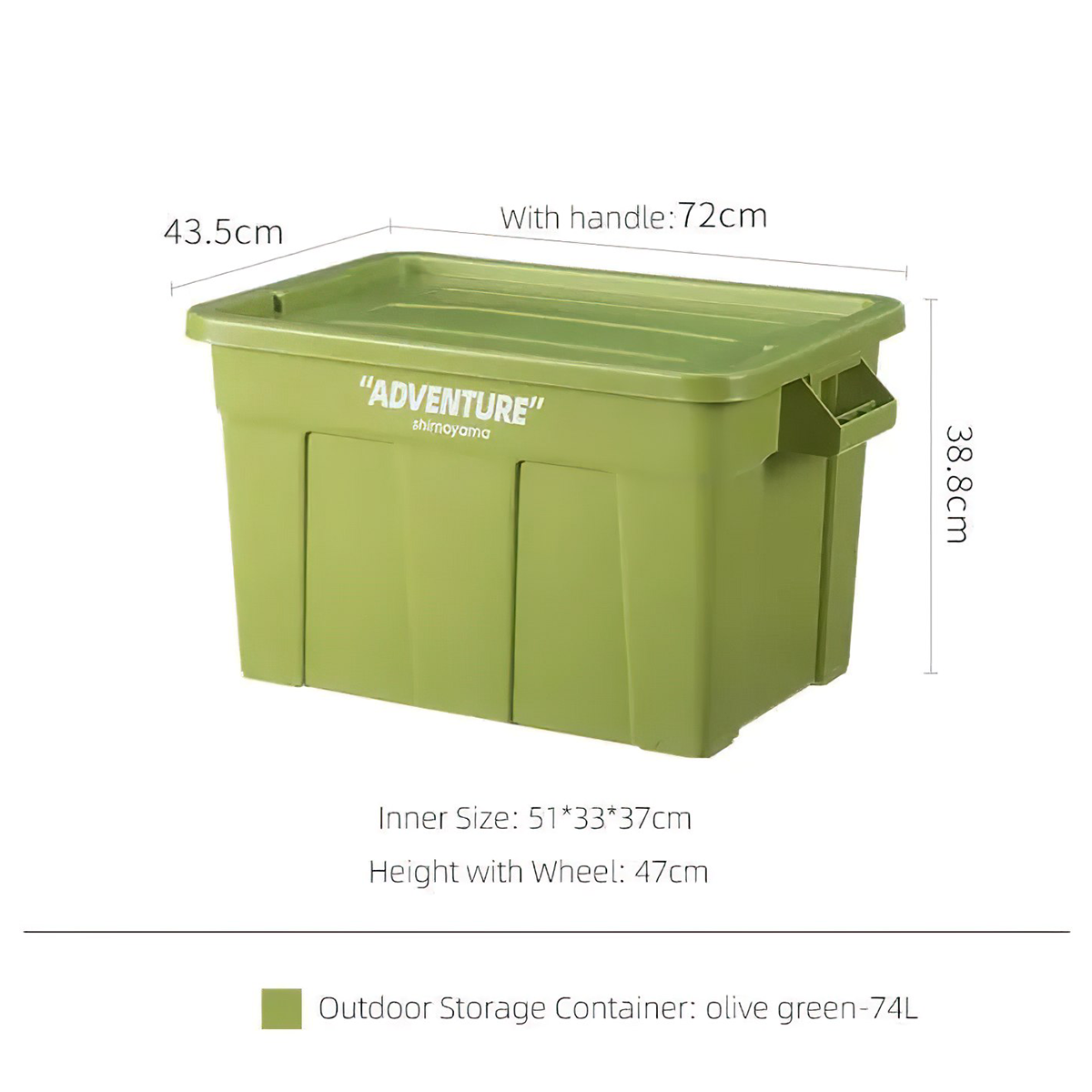 Shimoyama 74L Thùng Camping Đựng Đồ Cắm Trại