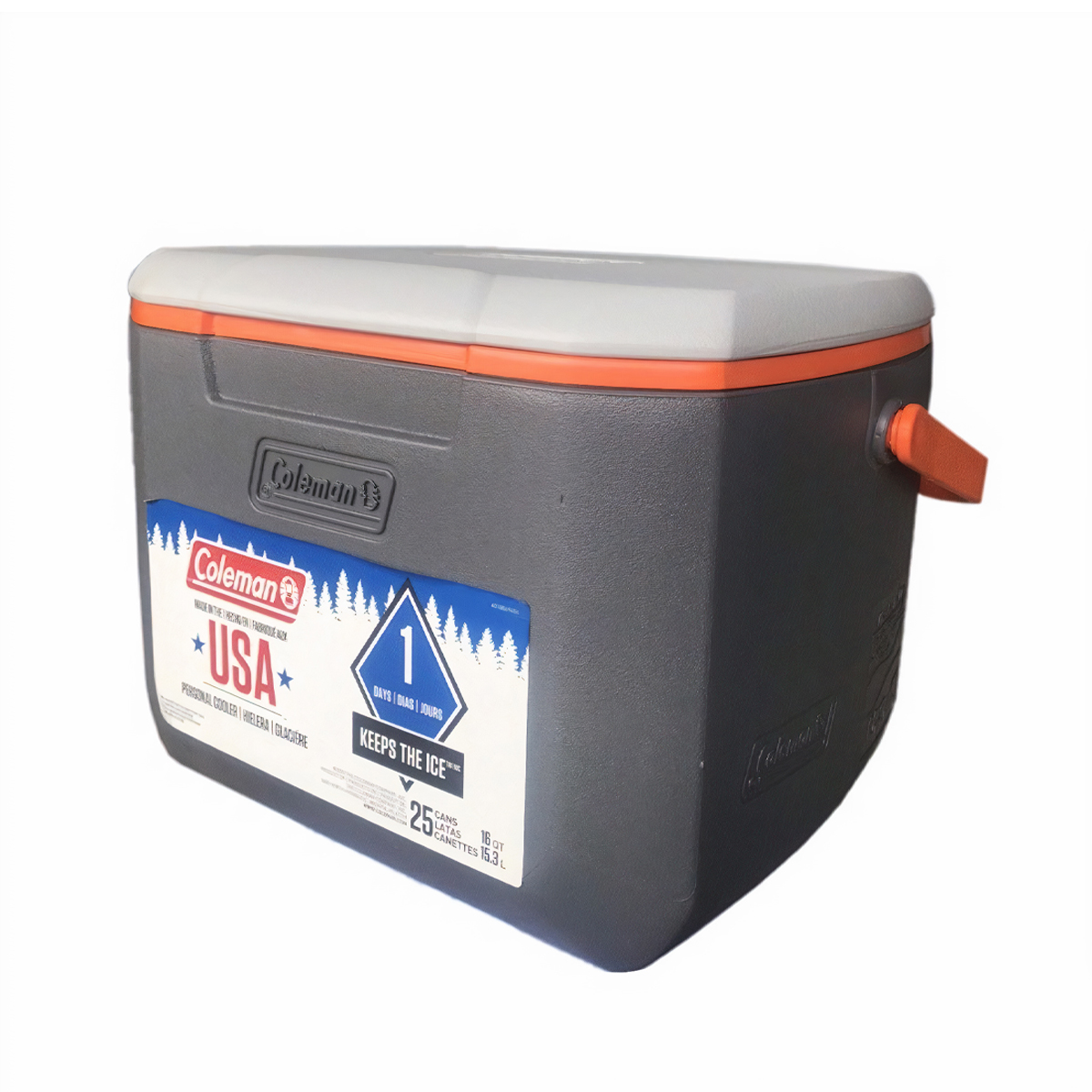 Thùng Coleman giữ lạnh - 15.3L - Xám
