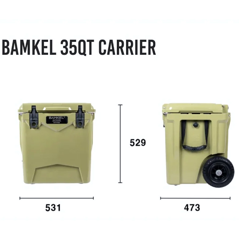 Thùng Đá Cắm Trại BamKel Carrier 35QT