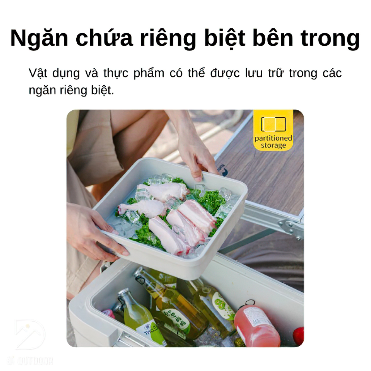 Naturehike Thùng Đá Giữ Lạnh Cắm Trại Kháng Khuẩn 36h CNK2300BS012