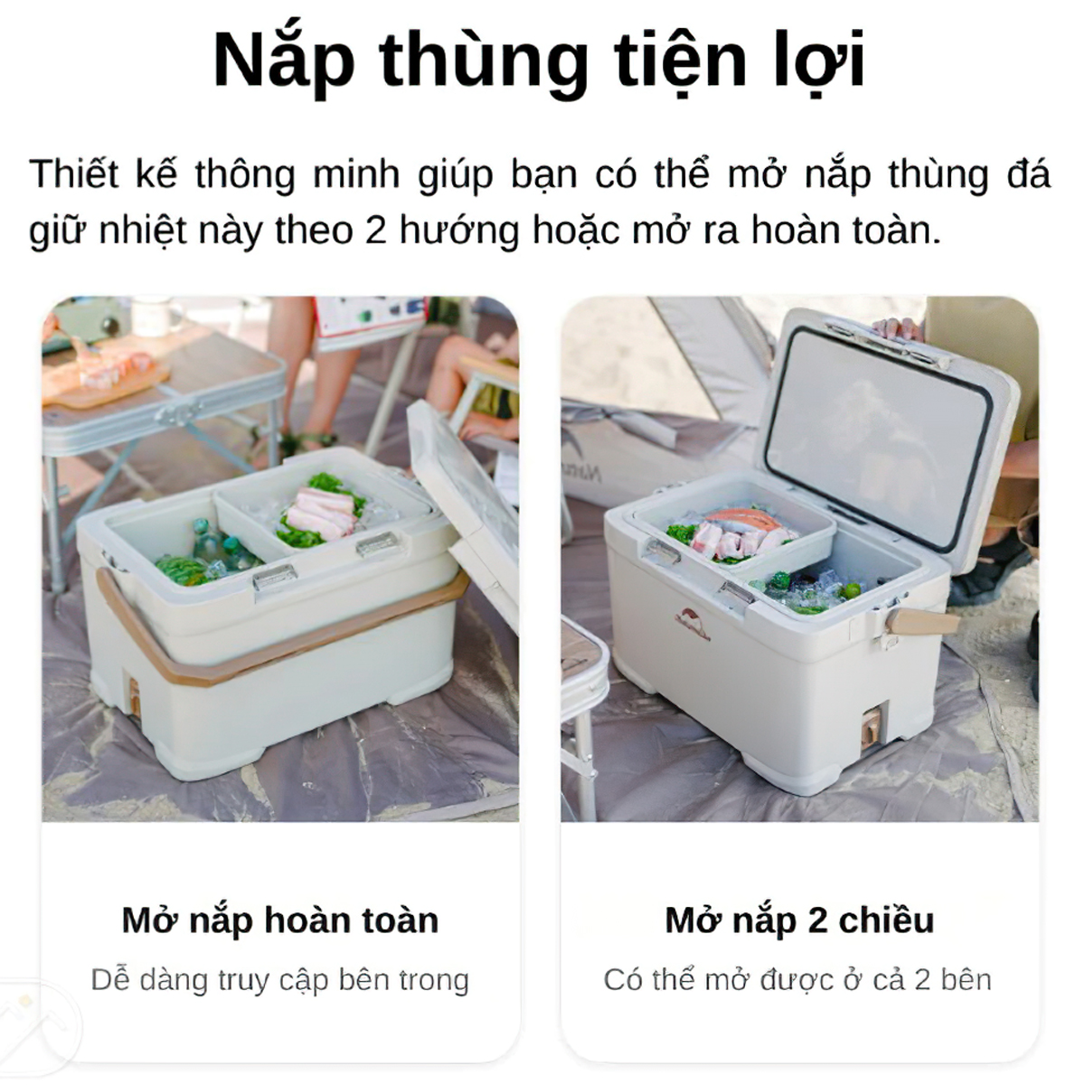 Naturehike Thùng Đá Giữ Lạnh Cắm Trại Kháng Khuẩn 36h CNK2300BS012