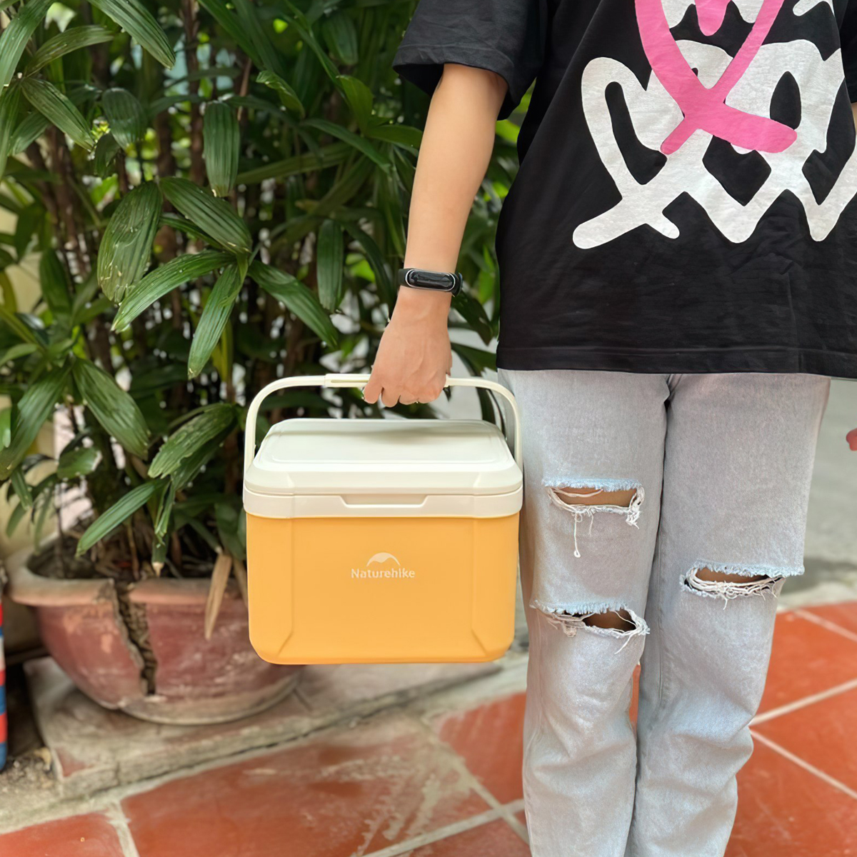 Naturehike Thùng Đá Lạnh Giữ Nhiệt Cắm Trại Mini CNK2450CF012