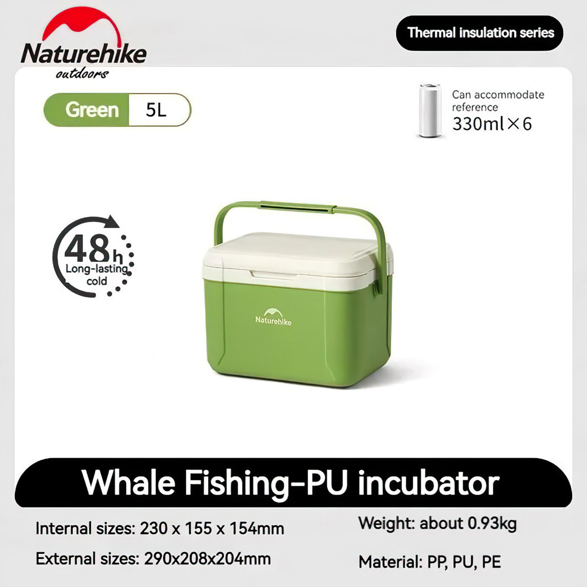 Naturehike Thùng Đá Lạnh Giữ Nhiệt Cắm Trại Mini CNK2450CF012