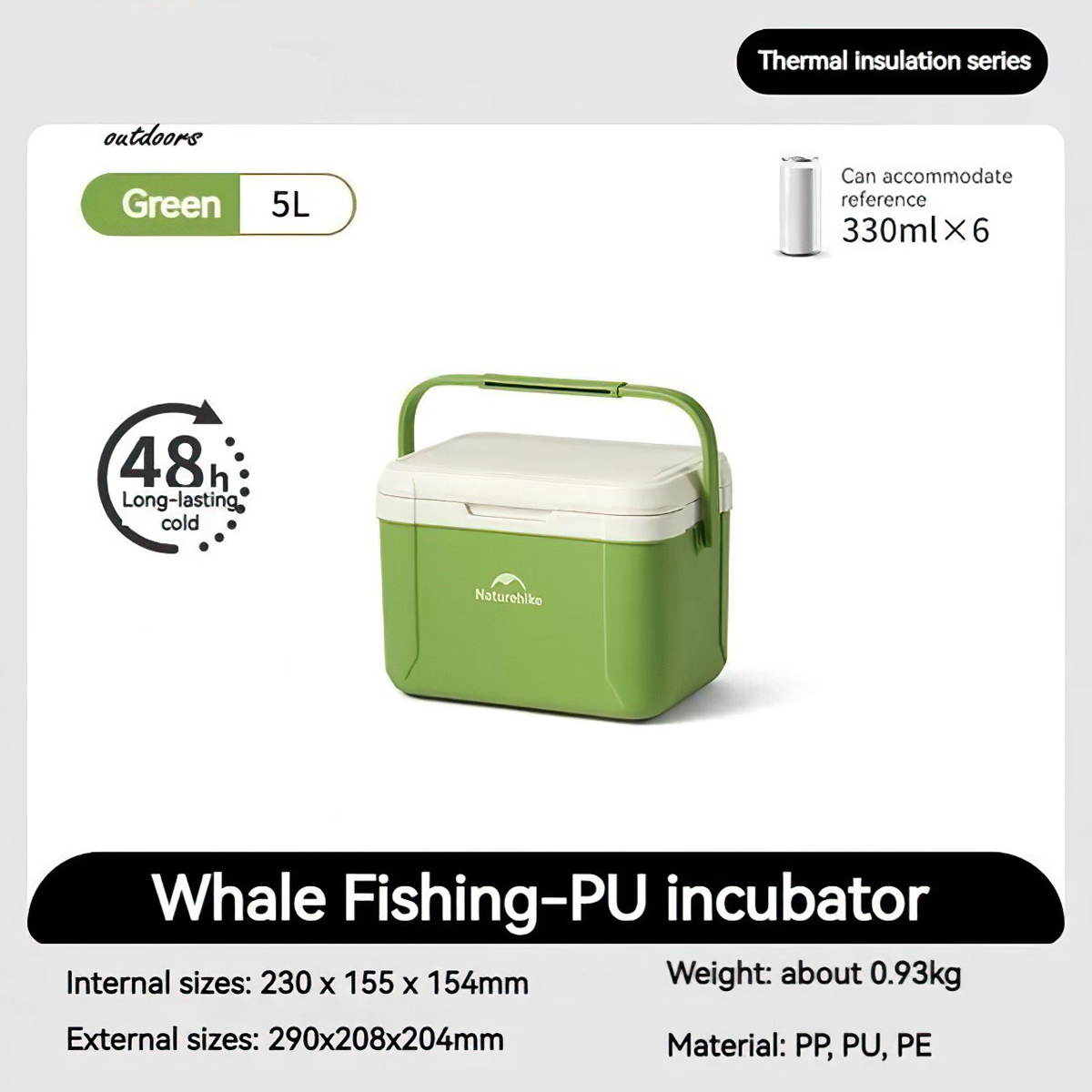 Naturehike Thùng Đá Lạnh Giữ Nhiệt Cắm Trại Mini CNK2450CF012