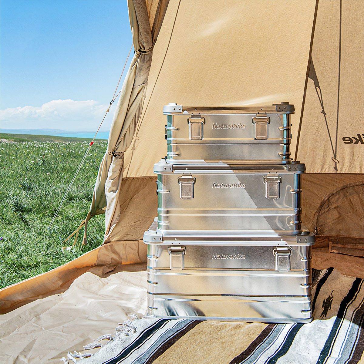 Naturehike Thùng đồ đi cắm trại nhôm đa năng cao cấp