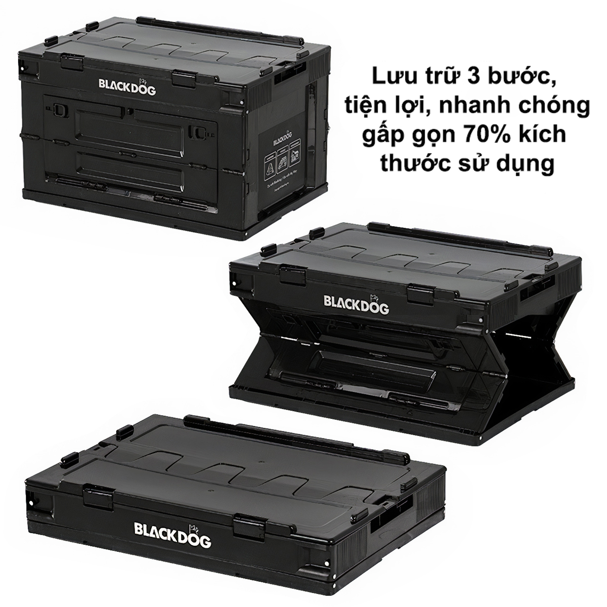 Blackdog BD-SNX001 Thùng đựng đồ cắm trại gấp gọn 50L