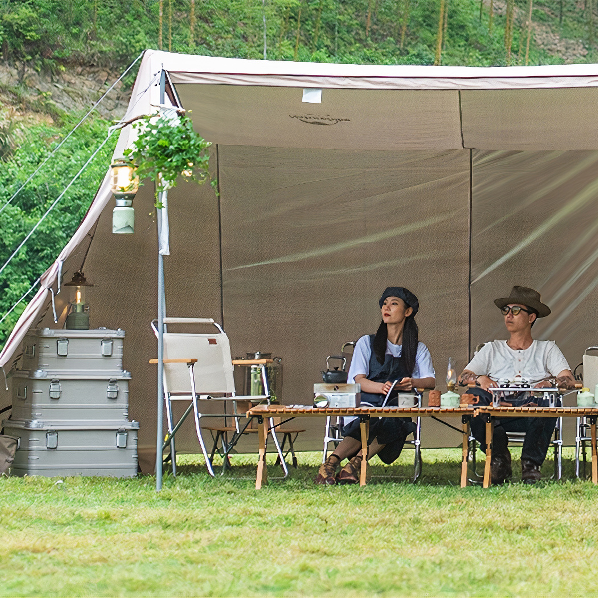 Thùng đựng đồ cắm trại Naturehike – Màu be mới