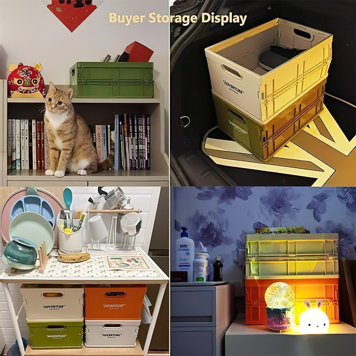 Shimoyama 12L Thùng Đựng Đồ Cắm Trại Xếp Gọn Không Nắp