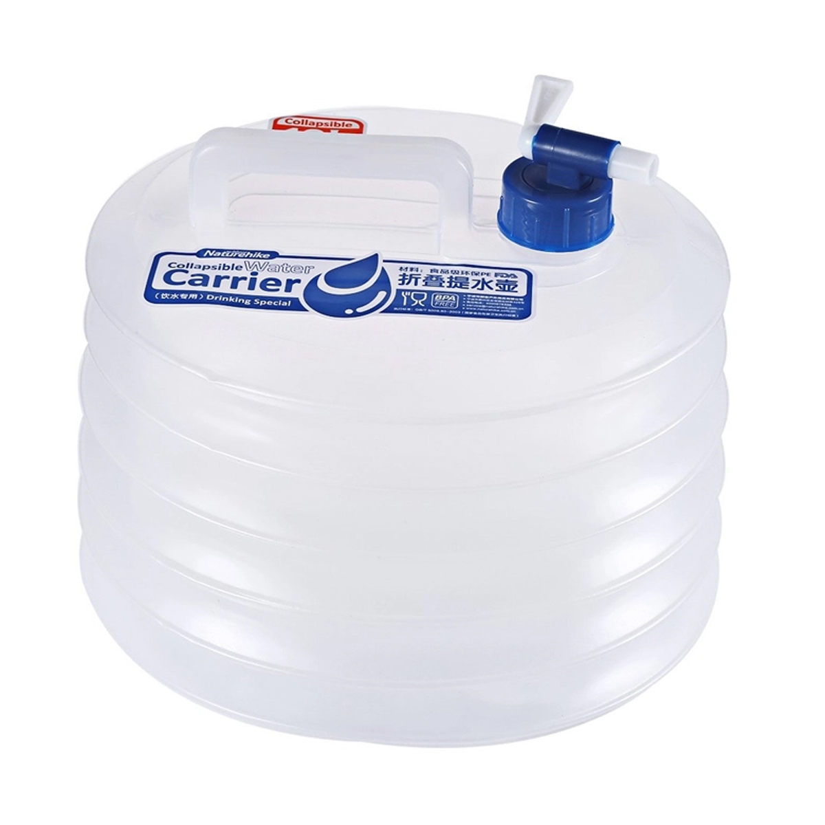 Naturehike NH14S002-T Thùng đựng nước dã ngoại gấp gọn 5L-10L-15L