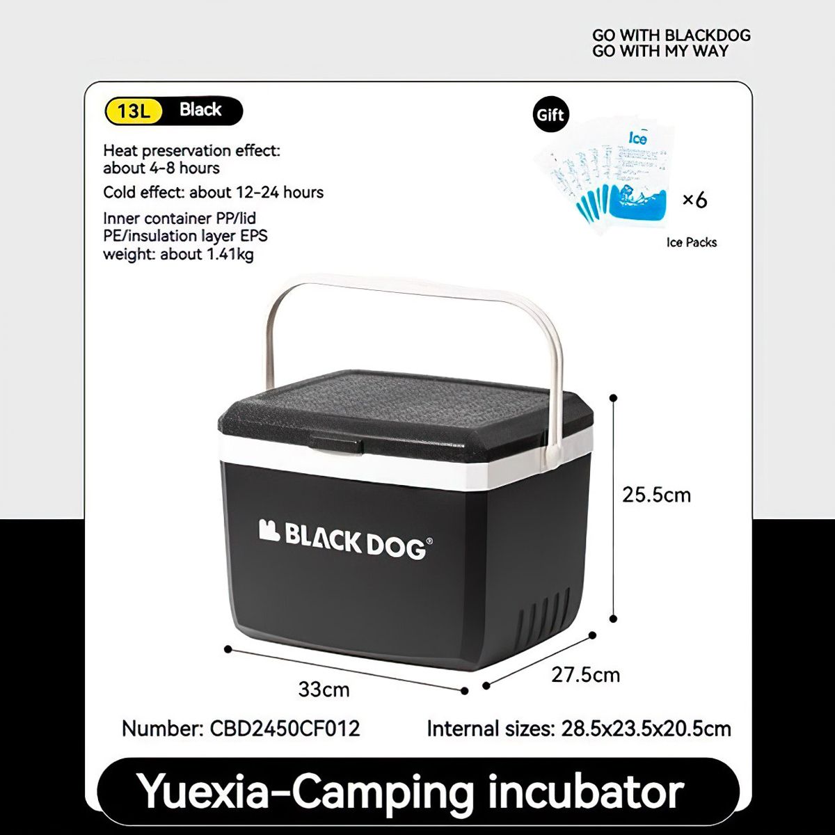 Blackdog Thùng Giữ Lạnh Cắm Trại 13L - 25L