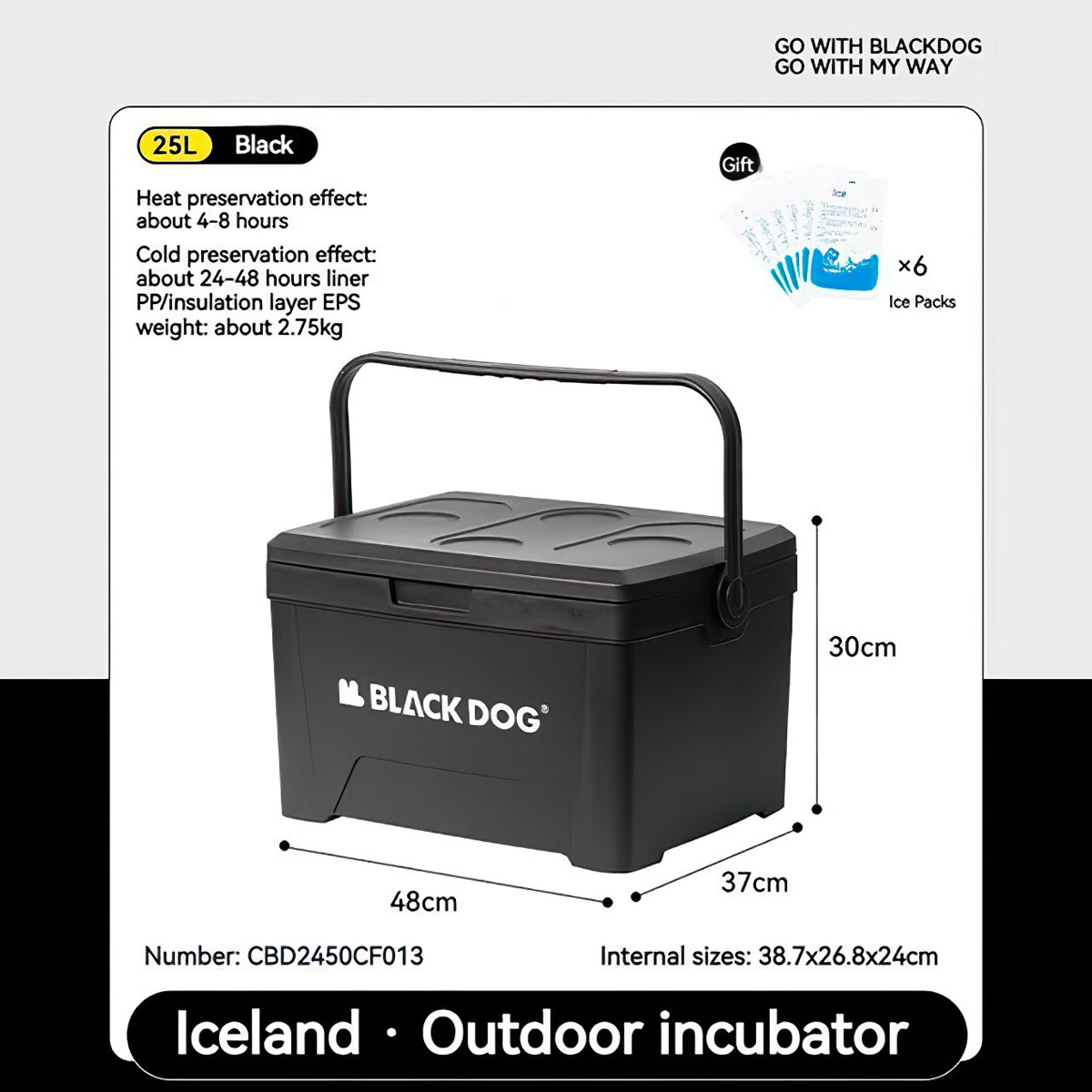 Blackdog Thùng Giữ Lạnh Cắm Trại 13L - 25L