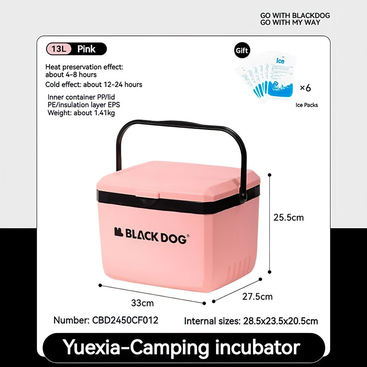 Blackdog Thùng Giữ Lạnh Cắm Trại 13L - 25L