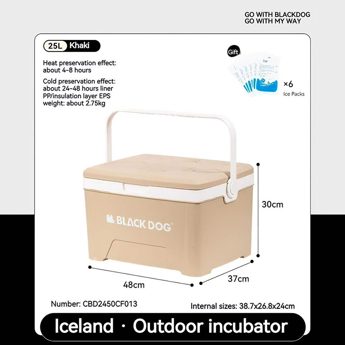 Blackdog Thùng Giữ Lạnh Cắm Trại 13L - 25L