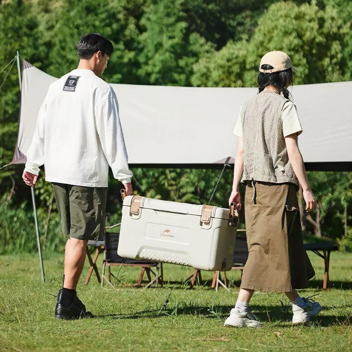 Naturehike CNH22CJ10001  Thùng Đá Lingxia Kháng Khuẩn Cắm Trại Cỡ Đại