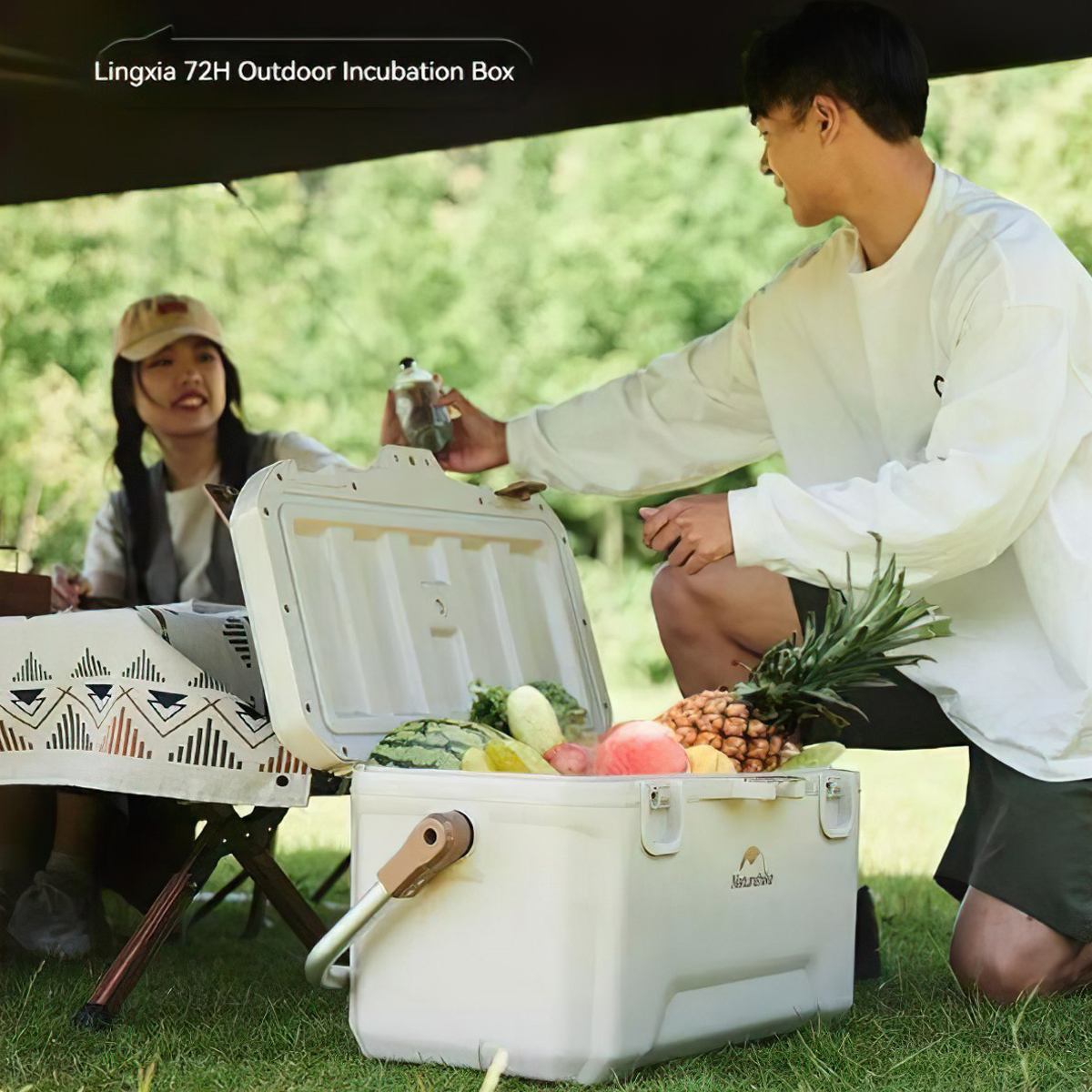 Naturehike CNH22CJ10001  Thùng Đá Lingxia Kháng Khuẩn Cắm Trại Cỡ Đại