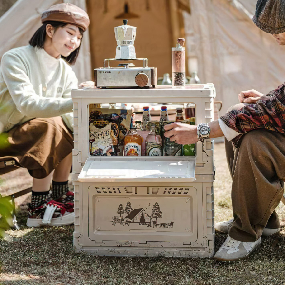 Naturehike CNH22SN019  Thùng Nhựa Đựng Đồ Đa Năng Xếp Gọn ( 25L – 50L )