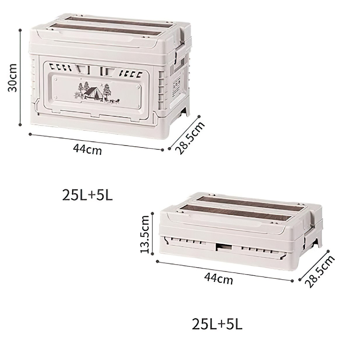 Naturehike CNH22SN019  Thùng Nhựa Đựng Đồ Đa Năng Xếp Gọn ( 25L – 50L )