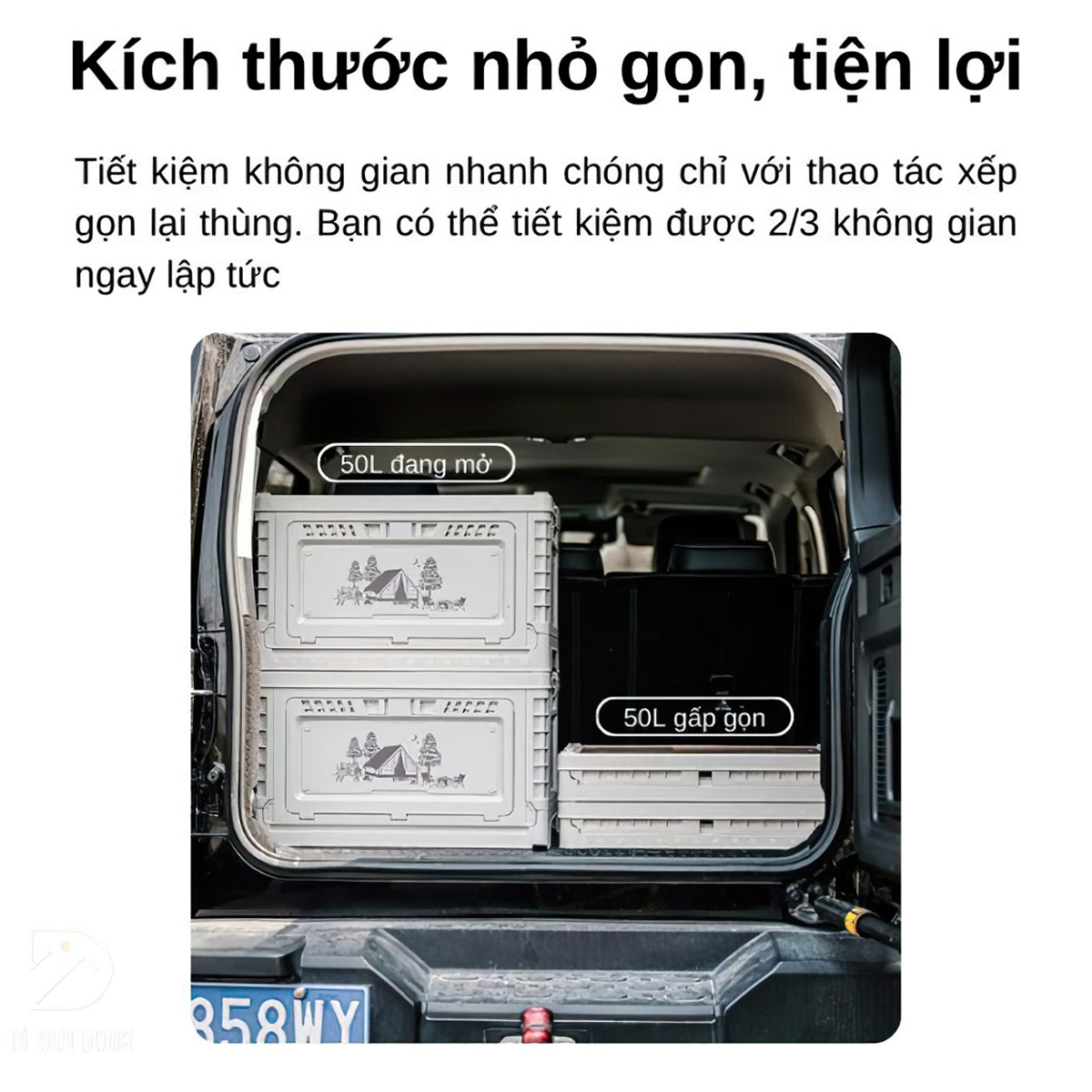 Naturehike CNH22SN019  Thùng Nhựa Đựng Đồ Đa Năng Xếp Gọn ( 25L – 50L )