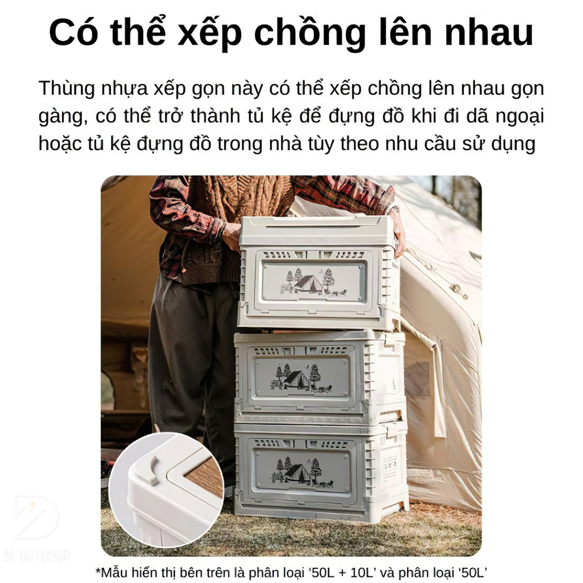 Naturehike CNH22SN019  Thùng Nhựa Đựng Đồ Đa Năng Xếp Gọn ( 25L – 50L )