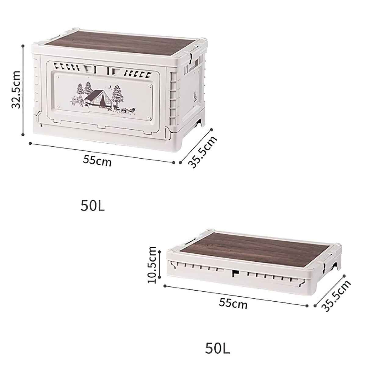 Naturehike CNH22SN019  Thùng Nhựa Đựng Đồ Đa Năng Xếp Gọn ( 25L – 50L )