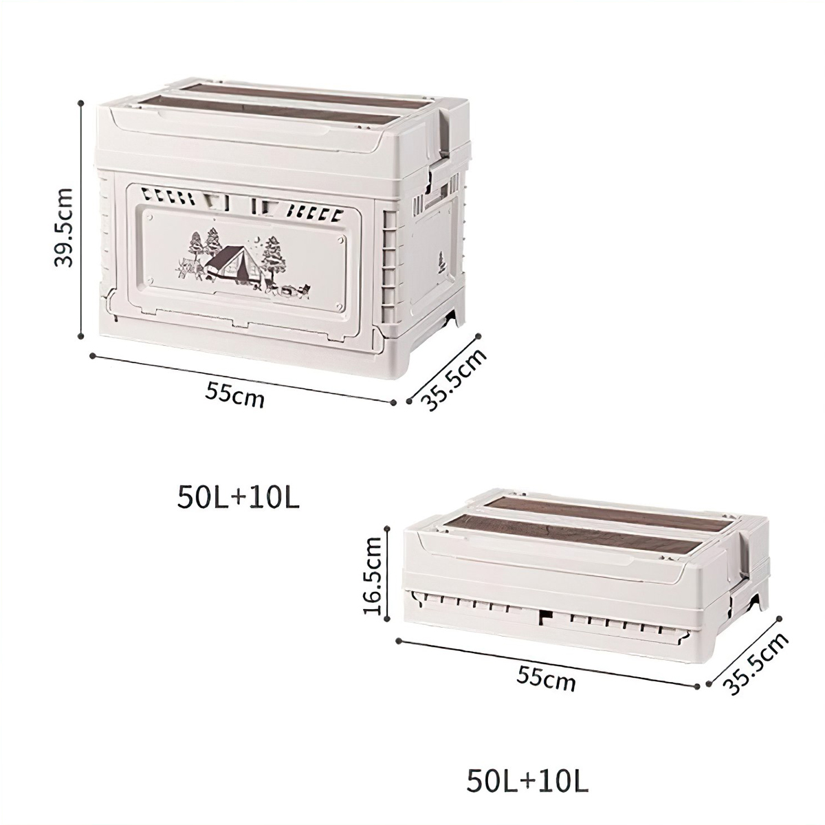 Naturehike CNH22SN019  Thùng Nhựa Đựng Đồ Đa Năng Xếp Gọn ( 25L – 50L )