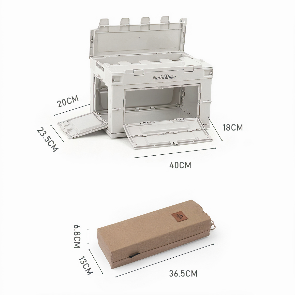 Naturehike Thùng nhựa đựng đồ du lịch đa năng