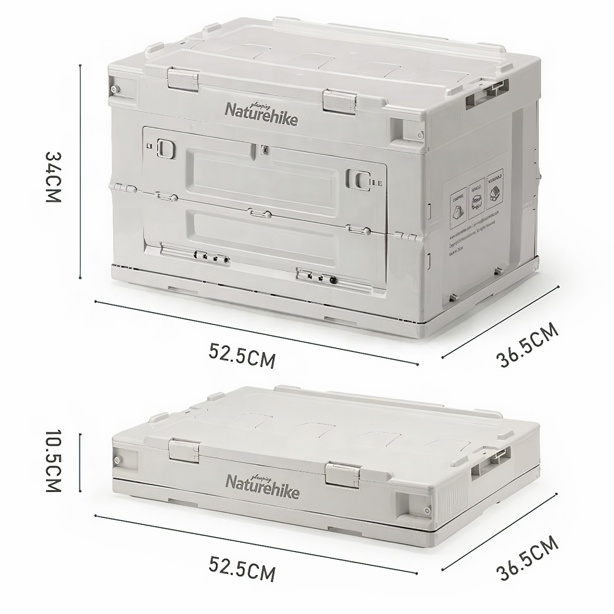 Naturehike Thùng nhựa đựng đồ du lịch đa năng