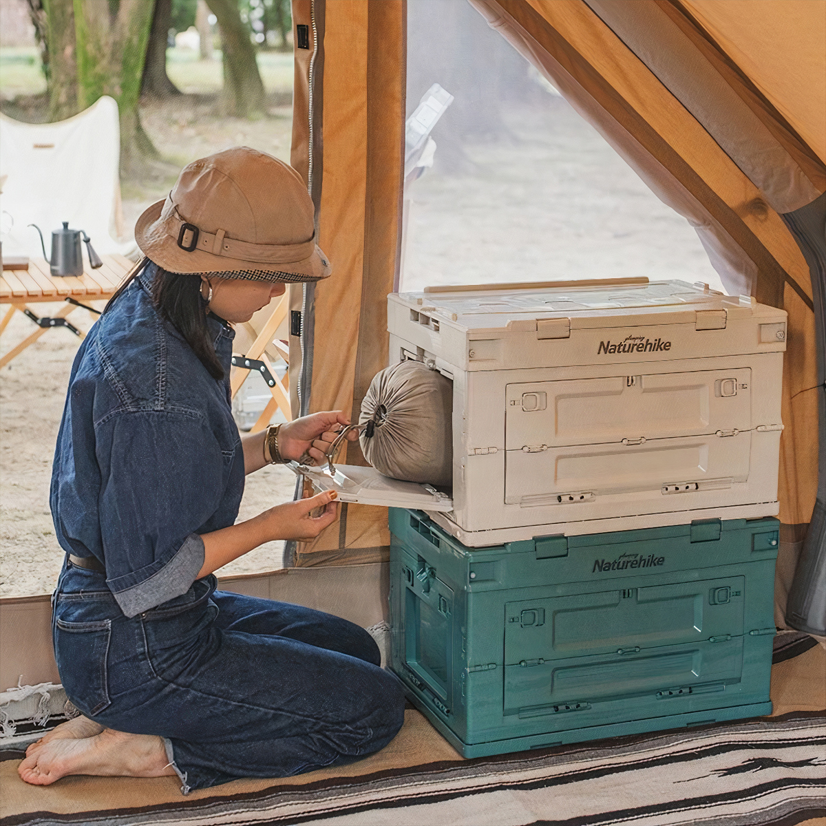 Naturehike Thùng nhựa đựng đồ du lịch đa năng